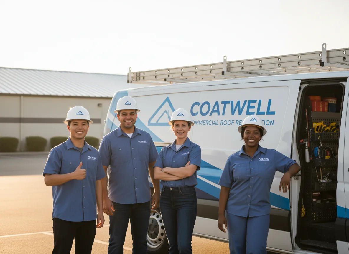 Commercial roof coating company in Rhodes, MI